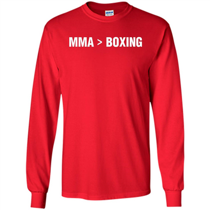 MMA Is Better Than Boxing T-shirt Red