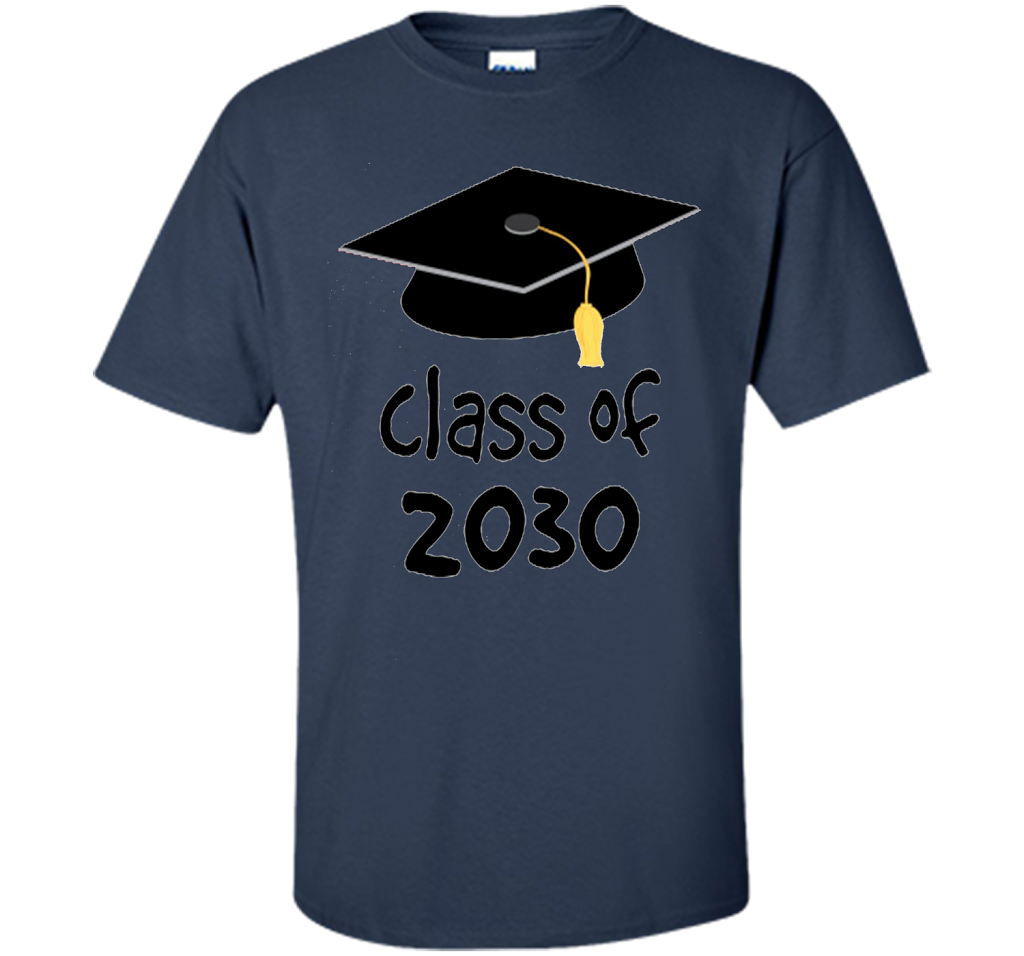 Kindergarten T-shirt Class Of 2030 Kindergarten Style T-shirt Navy