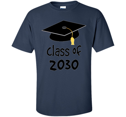 Kindergarten T-shirt Class Of 2030 Kindergarten Style T-shirt Navy