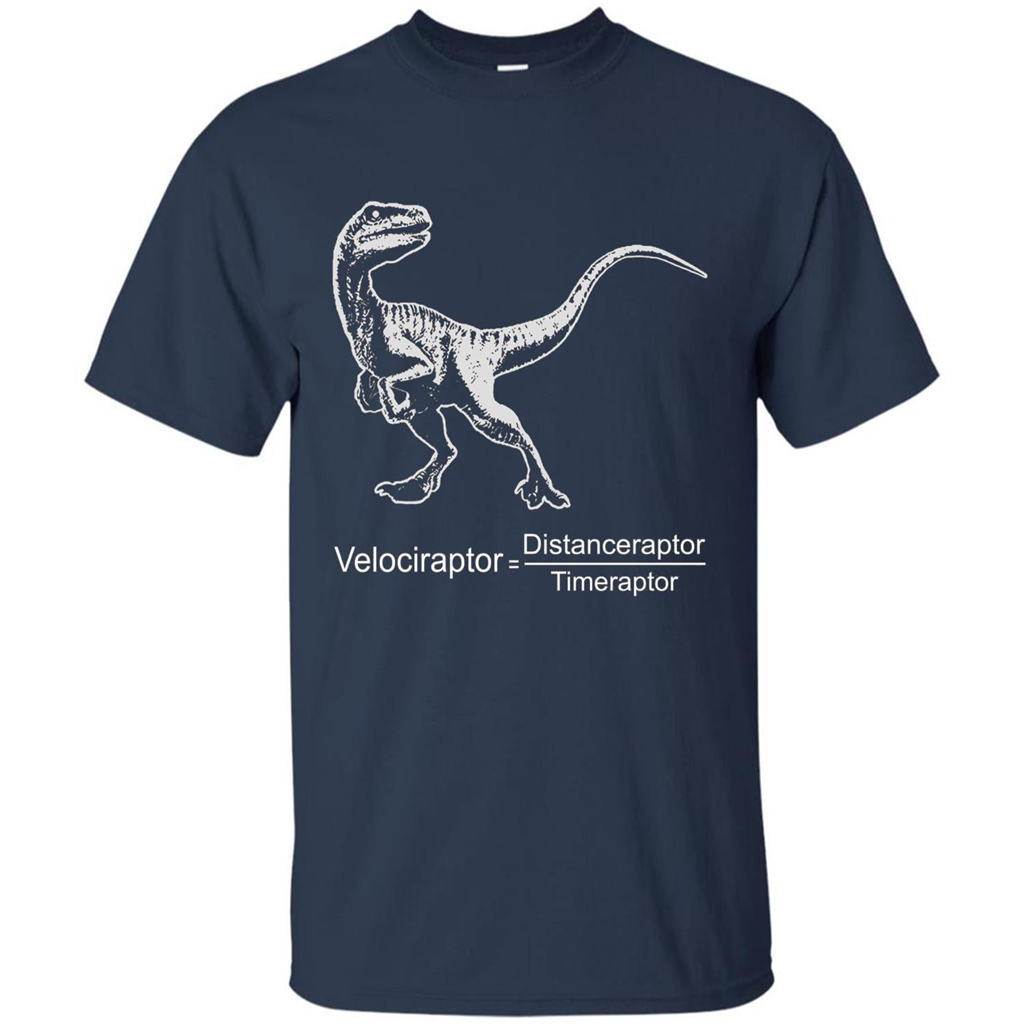 Velociraptor Distanceraptor Timeraptor T-shirt Navy