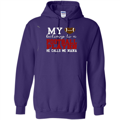 My Belongs To A Footbal Player He Calls Me Nana T-shirt Purple