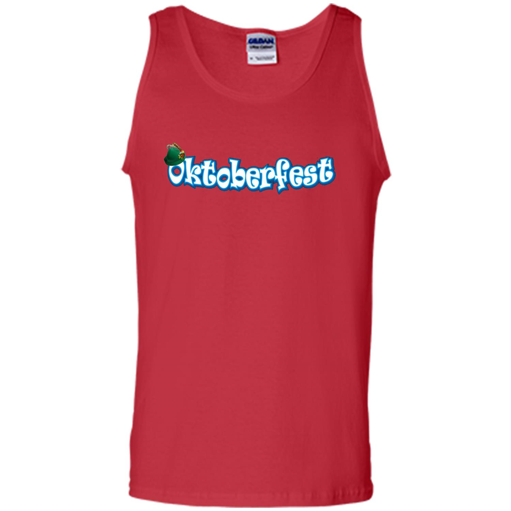 Oktoberfest Tyrolean Hat German T-Shirt Red