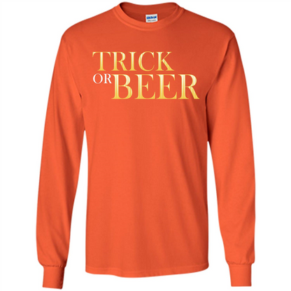 Beer T-shirt Trick Or Beer T-shirt Orange