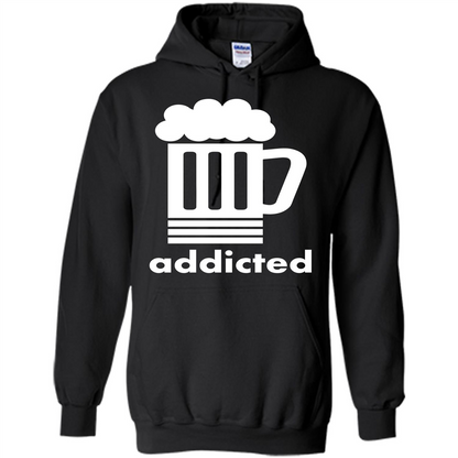 Beer T-shirt Addicted To Beer Black