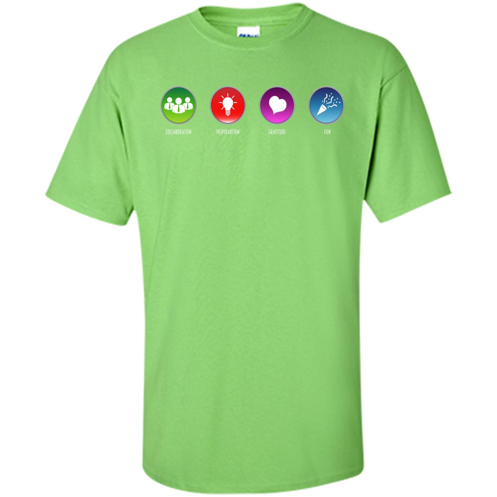 Values Icons T-shirt Lime