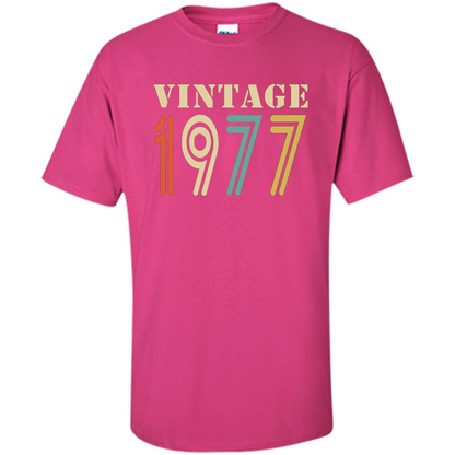 Vintage 1977 Birthday Gift T-shirt Heliconia