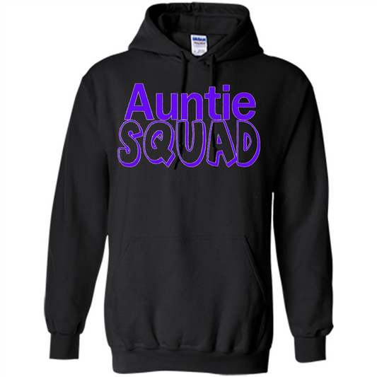 Auntie Squad T-Shirt Aunt Team Squad Black