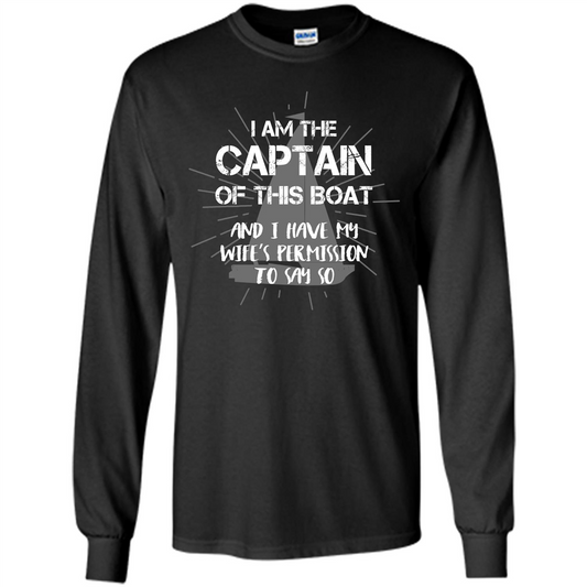I Am The Captain Of This Boat Black