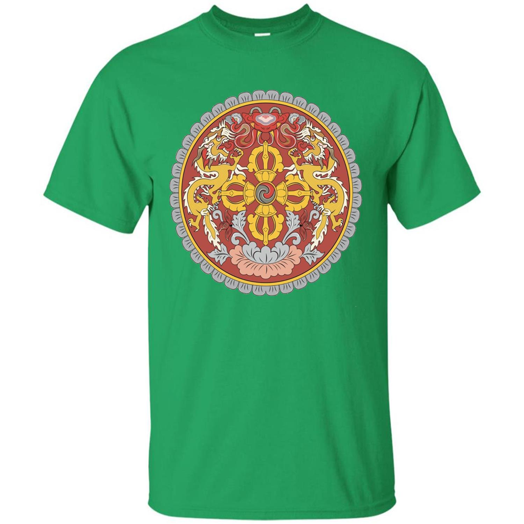 Emblem Of Bhutan T-shirt Irish Green