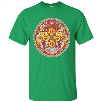 Emblem Of Bhutan T-shirt Irish Green