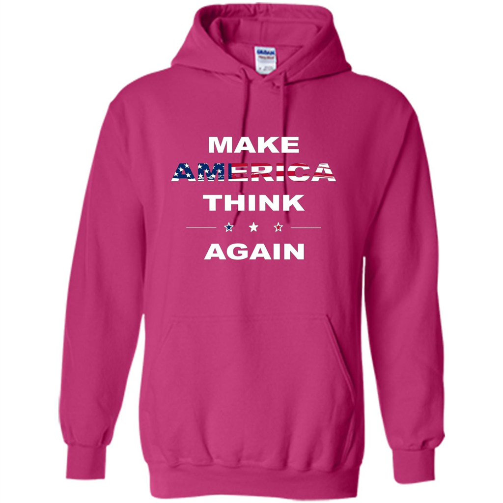 Make America Think Again T-Shirt anti Trump Protest T-shirt Heliconia