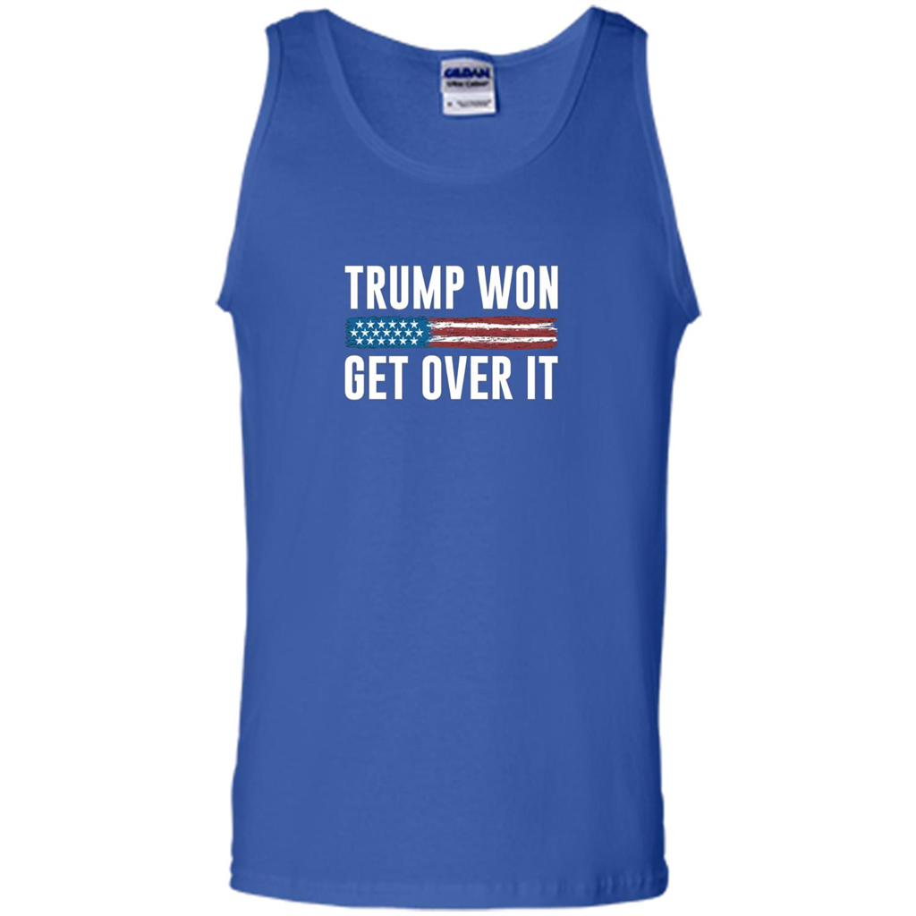 Trump Won - Get Over It T-shirt Royal
