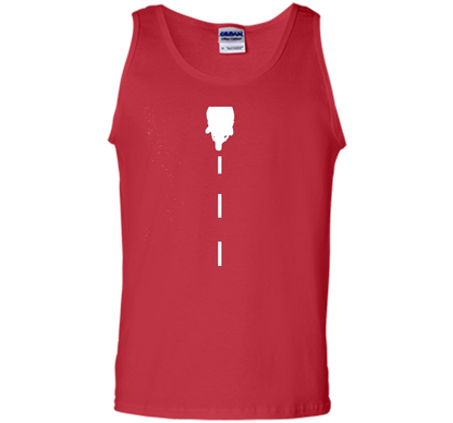 White line motorcycle rider t-shirt shirt Red