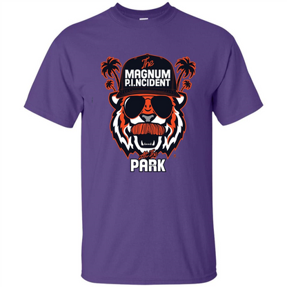 The Magnum P.I.NCIDENT At The Park T-shirt Purple