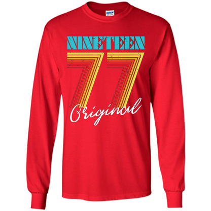Original 1977 Birthday T-shirt Red