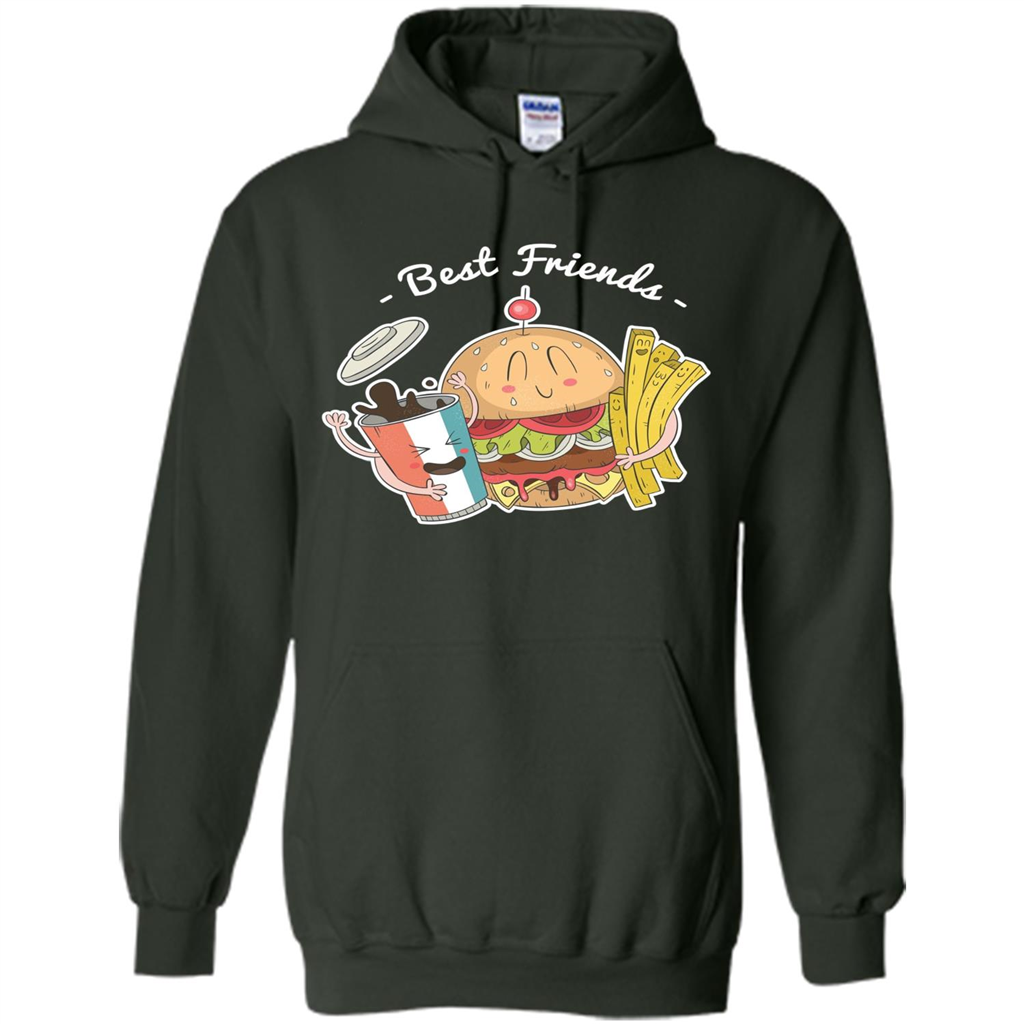 Burger Lover T-shirt Best Friends Delicious Forest Green