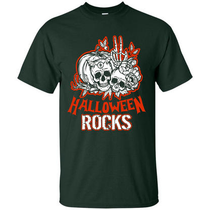 Halloween Rocks T-shirt Forest Green