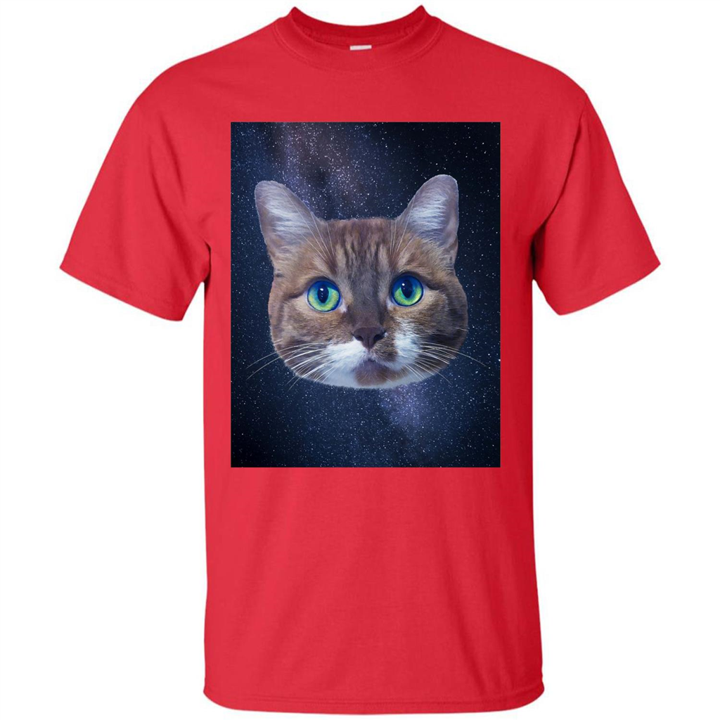 Galaxy Cat T-shirt Red