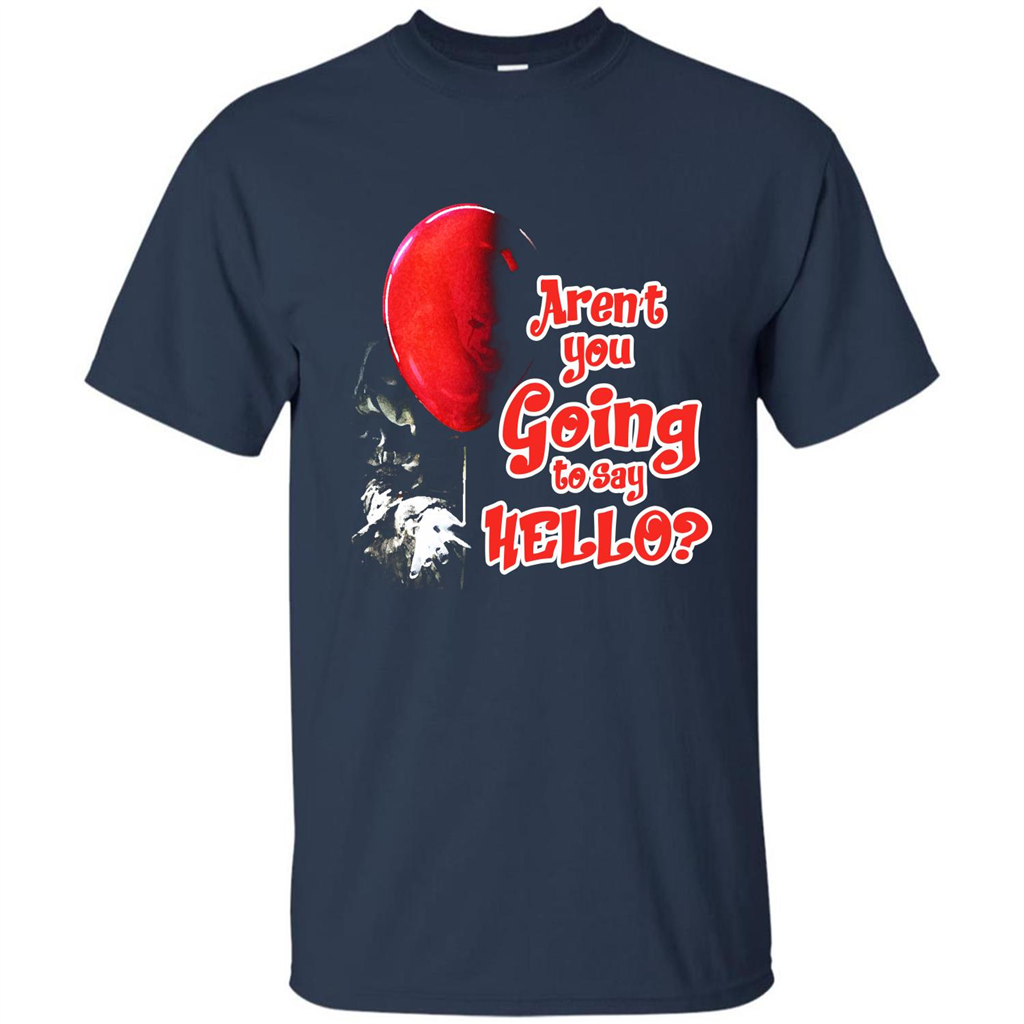 Halloween T-shirt Aren't You Going To Say Hello T-shirt Navy