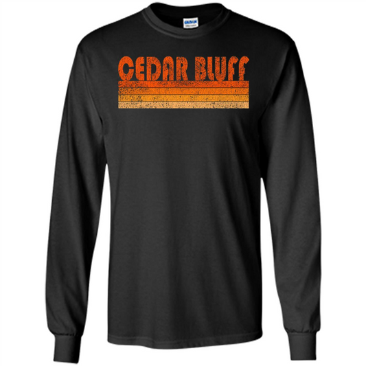 Vintage Retro Cedar Bluff Alabama T-shirt Black