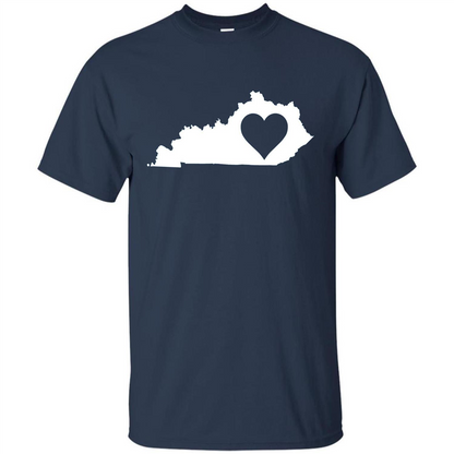 Kentucky Love T-Shirt Kentucky State T-shirt Navy