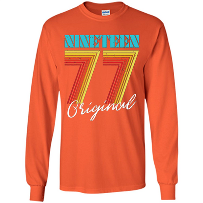 Original 1977 Birthday T-shirt Orange