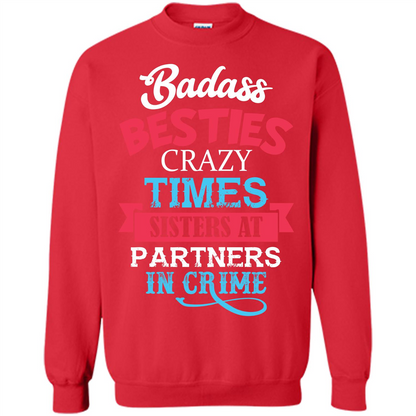 Family T-shirt Sisters Partners In Crime T-shirt Red