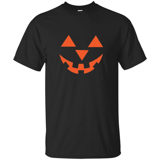 Pumpkin Head Jack O' Lantern Smiling Face Halloween T-shirt Royal