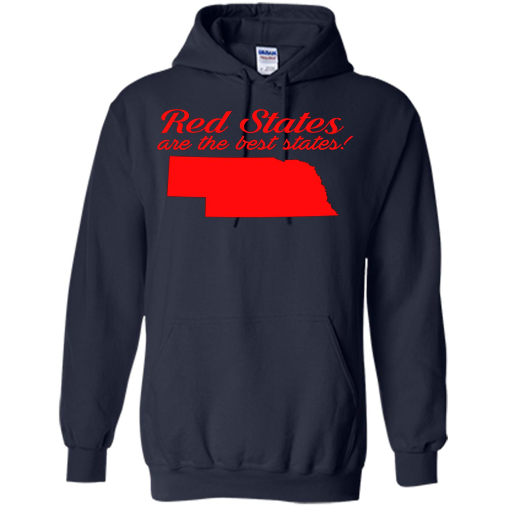 Nebraska T-shirt Red States Are The Best States Navy