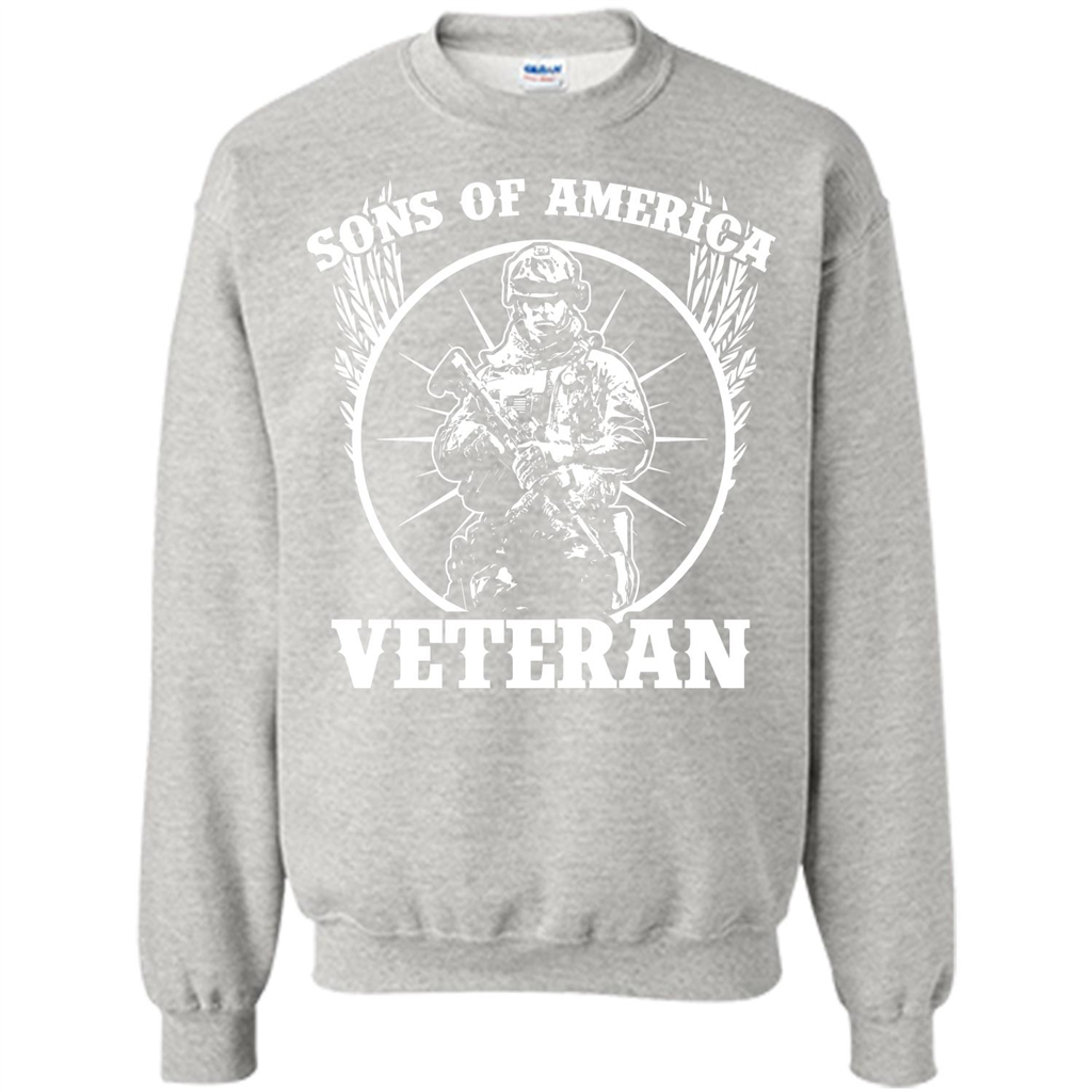 Military T-shirt Sons Of America Veteran Ash