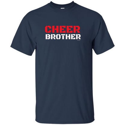 Cheer Brother T-Shirt for Brothers of Cheerleaders Navy