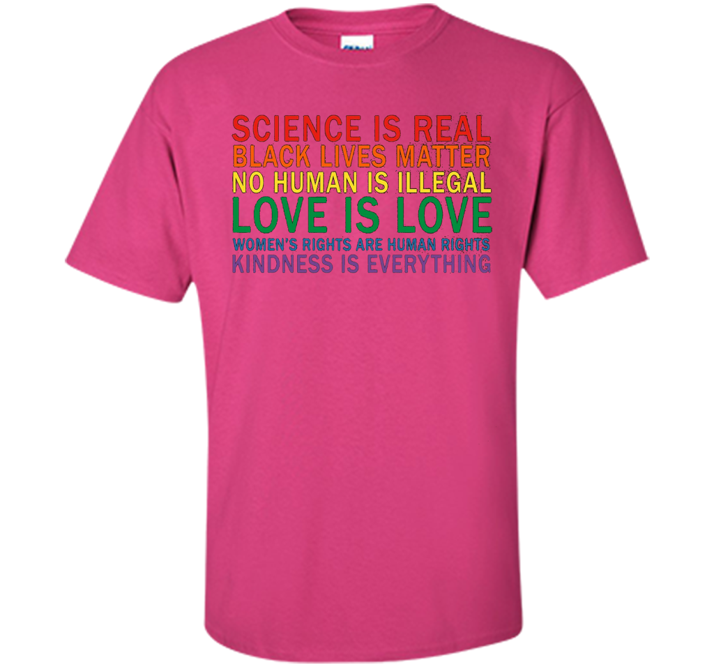 Love Is Kindness T-Shirt Black Lives LGBT Equality Feminist t-shirt Heliconia