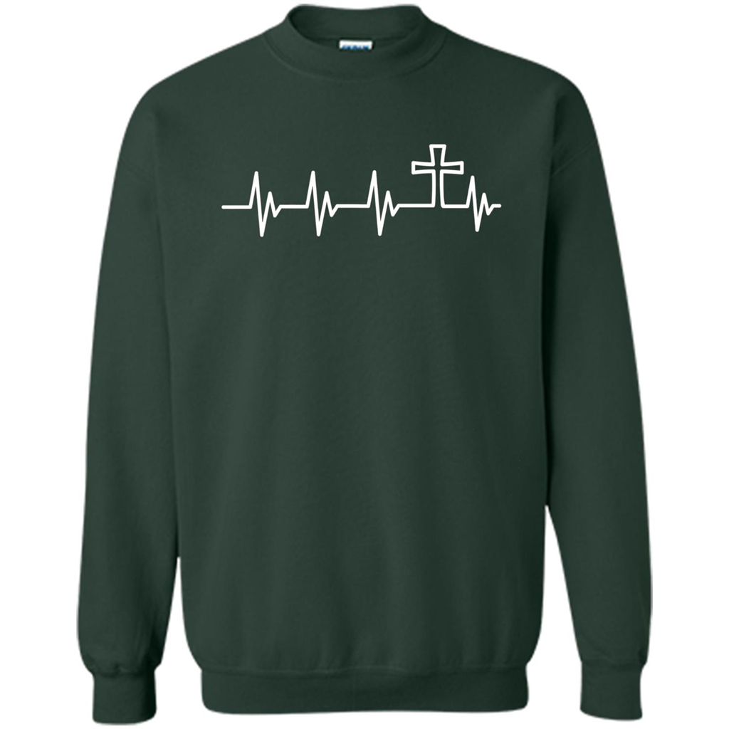 Christian T-shirt Heartbeat Forest Green
