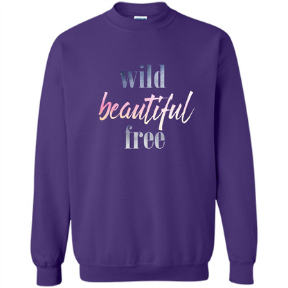 Wild Beautiful Free T-shirt Purple