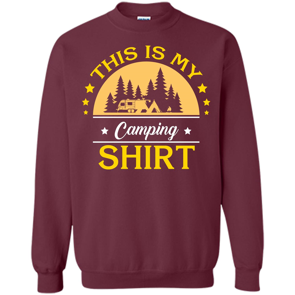 Camping T-shirt This Is My Camping Shirt T-shirt Maroon