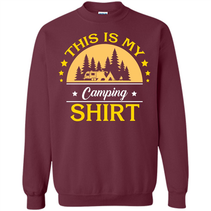Camping T-shirt This Is My Camping Shirt T-shirt Maroon