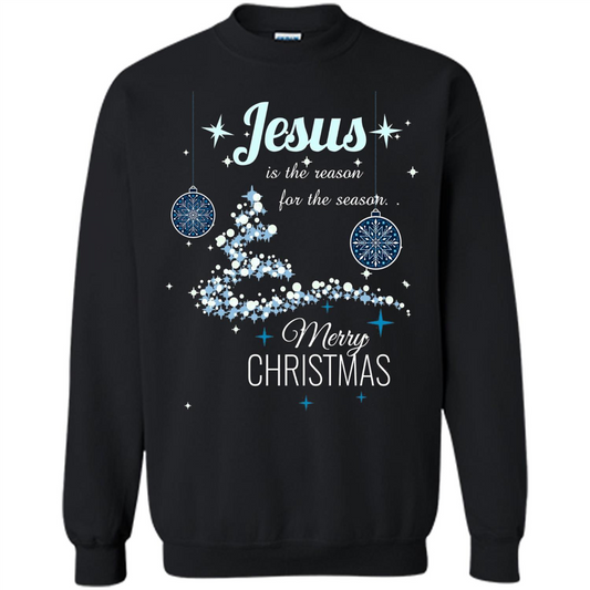 Christmas T-Shirt Jesus Is The Reason For The Season Black