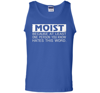 Moist Because At Least One Person You Know T-shirt Royal