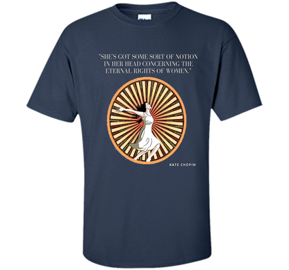 Kate Chopin Eternal Rights of Women Literary T-Shirt shirt Navy