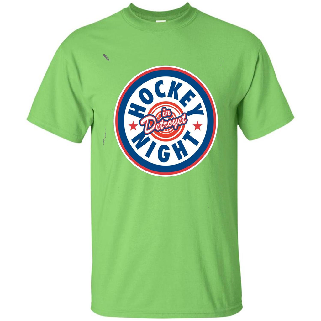 Hockey Night In Detroyet T-shirt Lime
