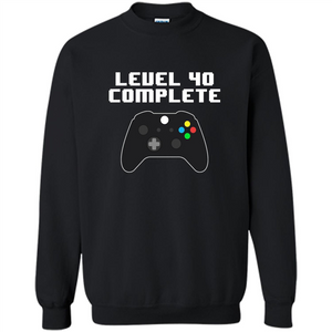 Level 40 Complete Retro Video Games 40Th Birthday T-shirt