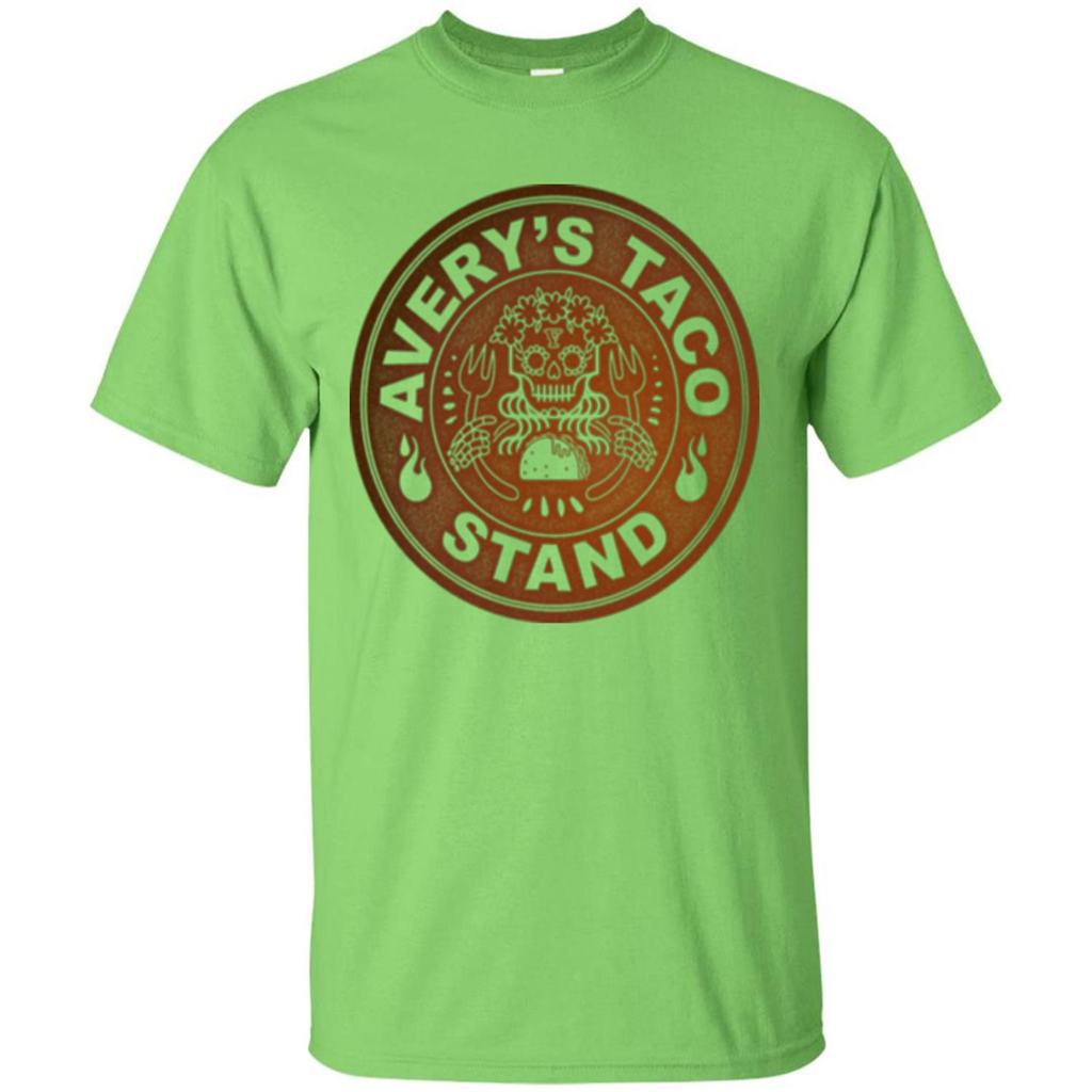 Avery's Taco Stand Bronze T-shirt Lime