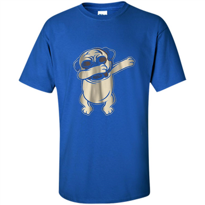 Pug Dabbing T-shirt Royal