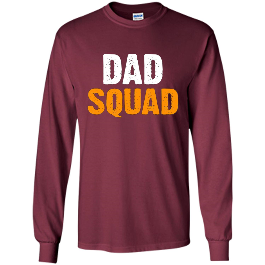 Fathers day T-shirt DAD Squad Funny T-Shirt Maroon