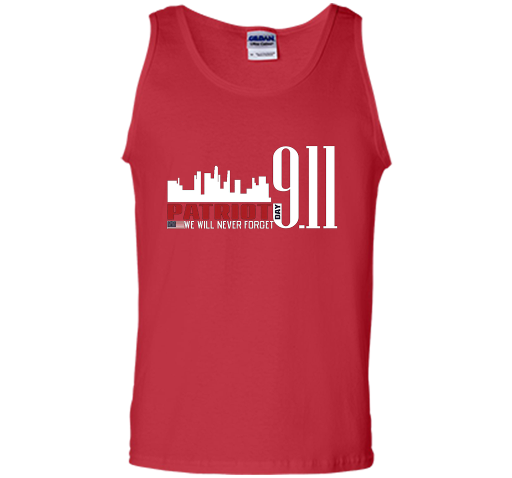 Patriot Day 911 Memorial We Will Never Forget TShirt t-shirt Red