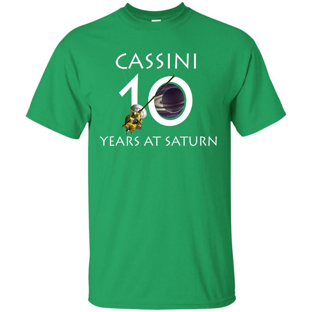 Cassini Grand Finale T-shirt Cassini 10 Years At Saturn T-shirt Irish Green