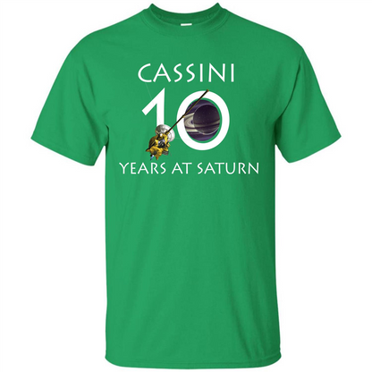 Cassini Grand Finale T-shirt Cassini 10 Years At Saturn T-shirt Irish Green