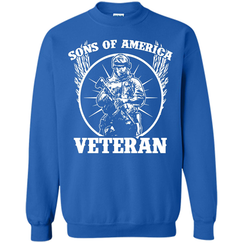 Military T-shirt Sons Of America Veteran Royal