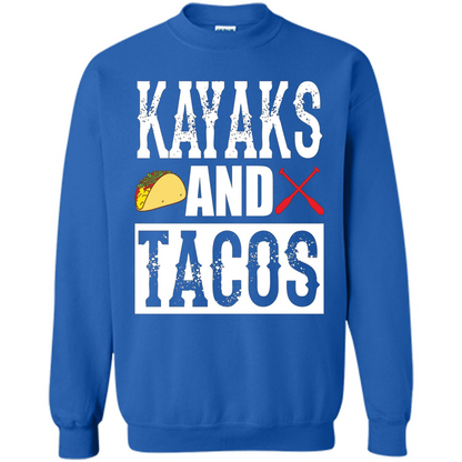 Funny Taco T-shirt Kayaks and Tacos Royal