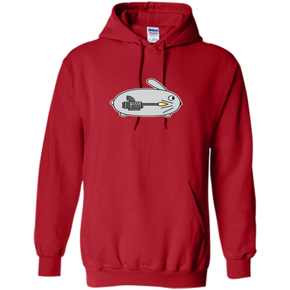 Bunny vs Dinosaur T-shirt Red